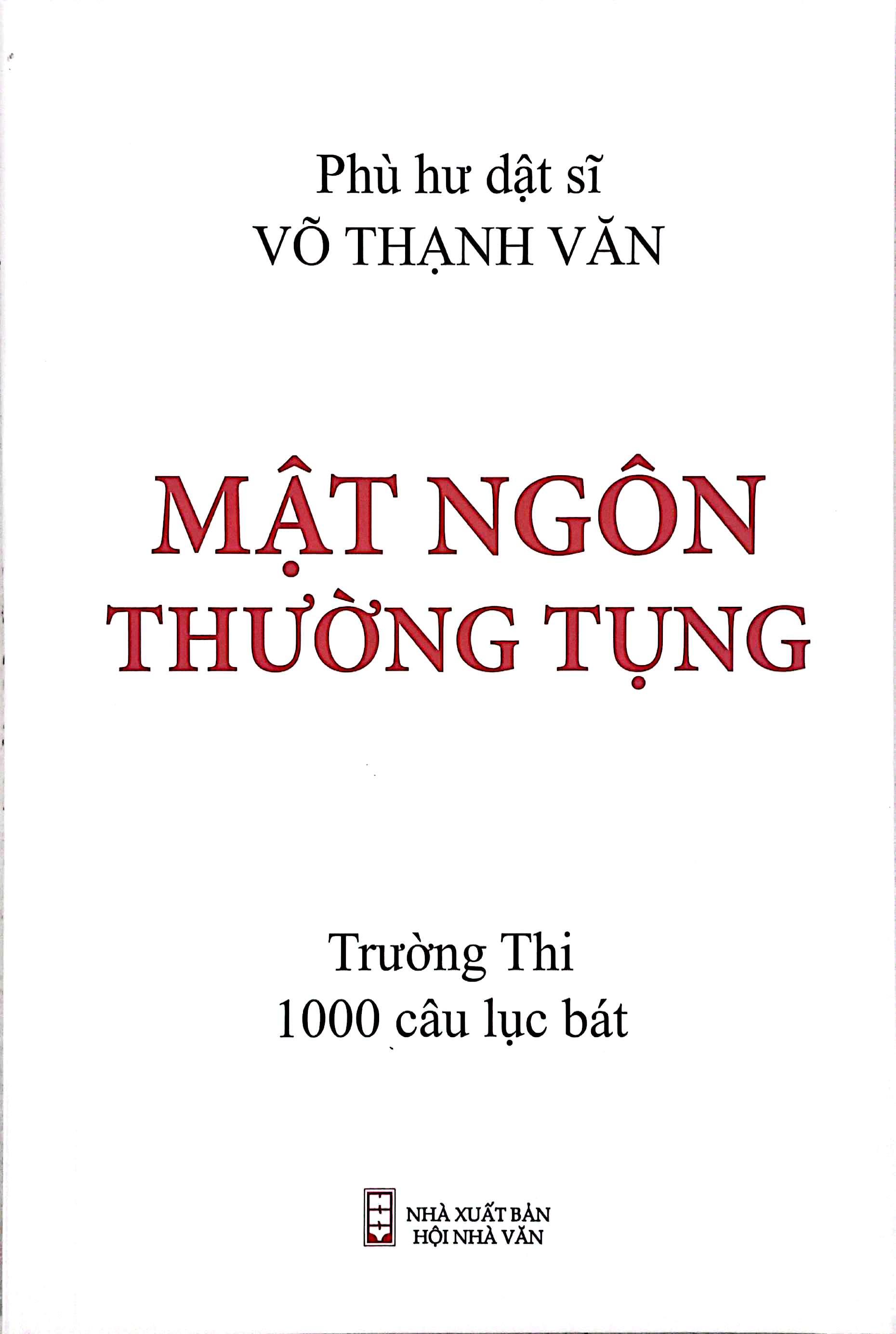 Sách - Mật Ngôn Thường Tụng