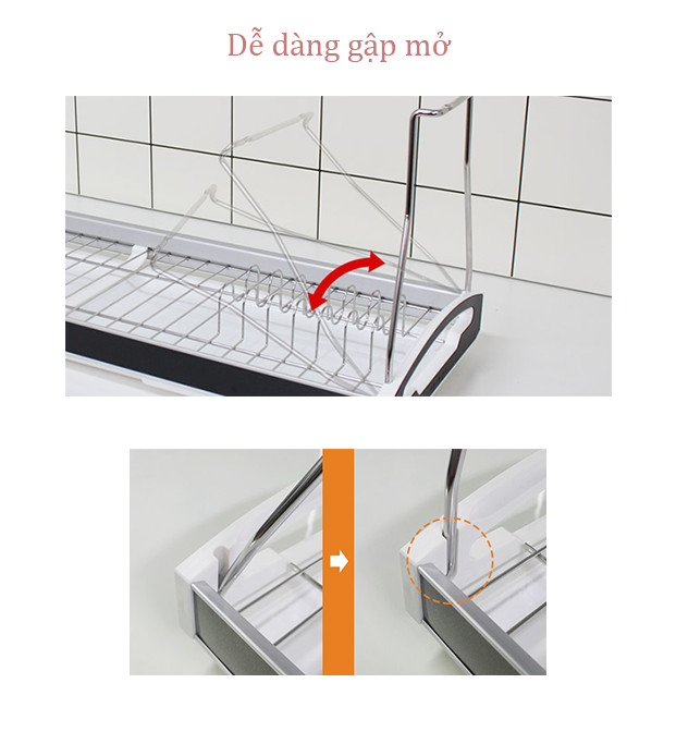 Kệ chén bát đũa đĩa Inox 304 - Dual 800