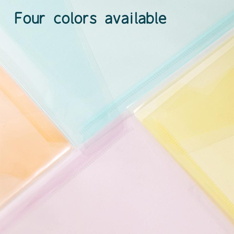 Túi Đựng Tài Liệu Clear Bag A4 - Deli EF766 - Màu Đỏ