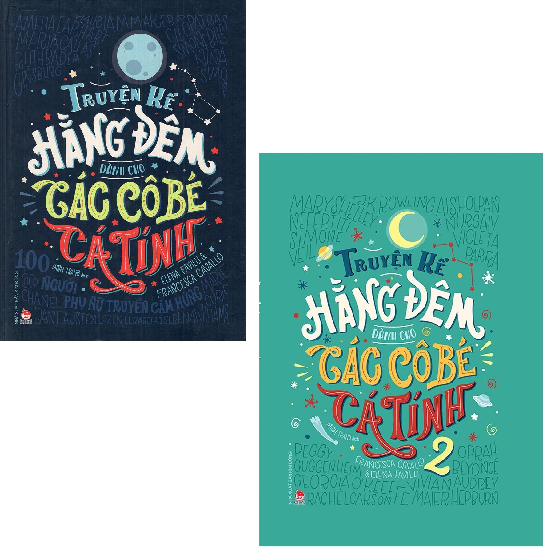 Combo Truyện Kể Hằng Đêm Dành Cho Các Cô Bé Cá Tính - 100 Người Phụ Nữ Truyền Cảm Hứng  - Tập 1 + Tập 2