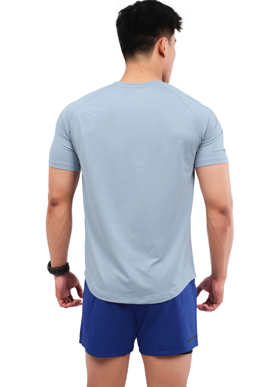 Áo Thun Thể Thao Chạy Bộ Nam MOTIVE Men Training T-Shirt - Màu xanh nhạt