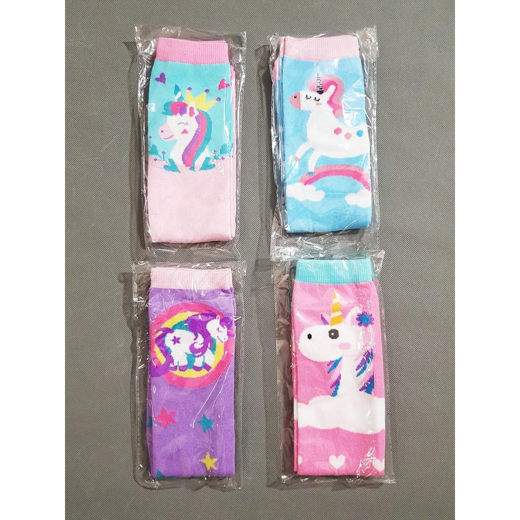 Vớ cao cổ cotton hoạt hình ngựa pony bé gái