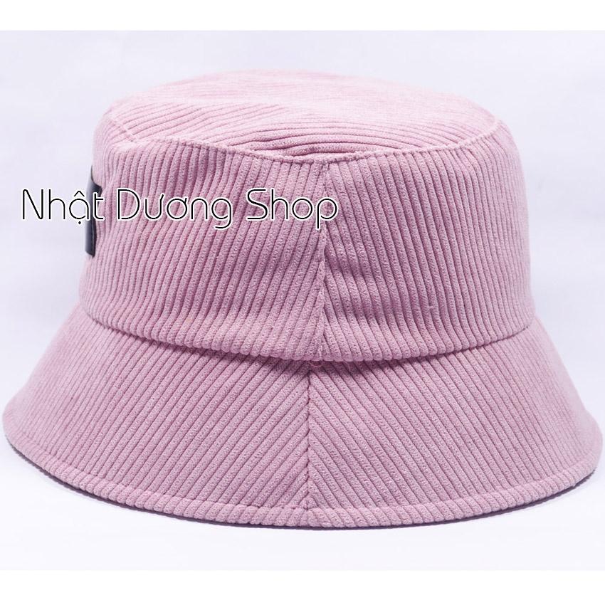 Nón Bucket vành cụp- Nón tai bèo thêu PromissYou chất nhung cao cấp phù hợp cho cả nam và nữ