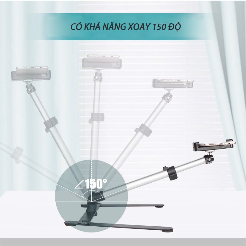 Giá đỡ điện thoại đa năng xoay 360 độ hỗ trợ chụp ảnh, quay video, livestream Puluz MCP0093 - Hàng nhập khẩu