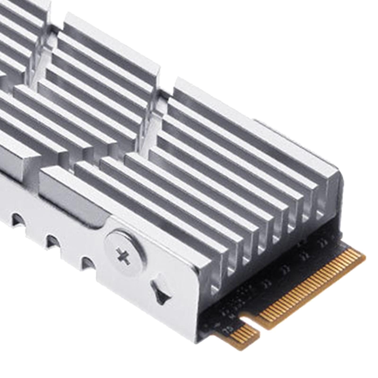 SSD Heat Sink Cover Aluminum Thermal Conductive Pad Desktop  Accessories Spare Parts  Heat Sink for Gaming Console