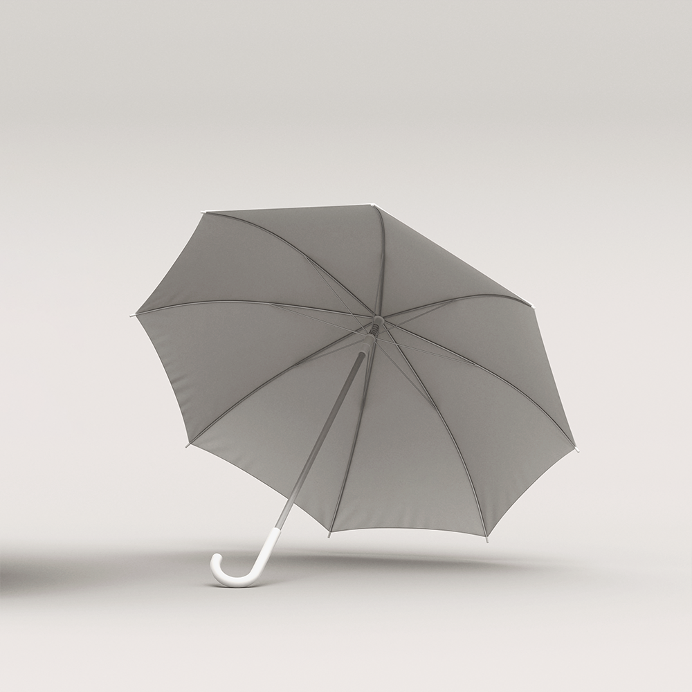 [HÀNG TẶNG KHÔNG BÁN] Dù trắng gấp gọn.