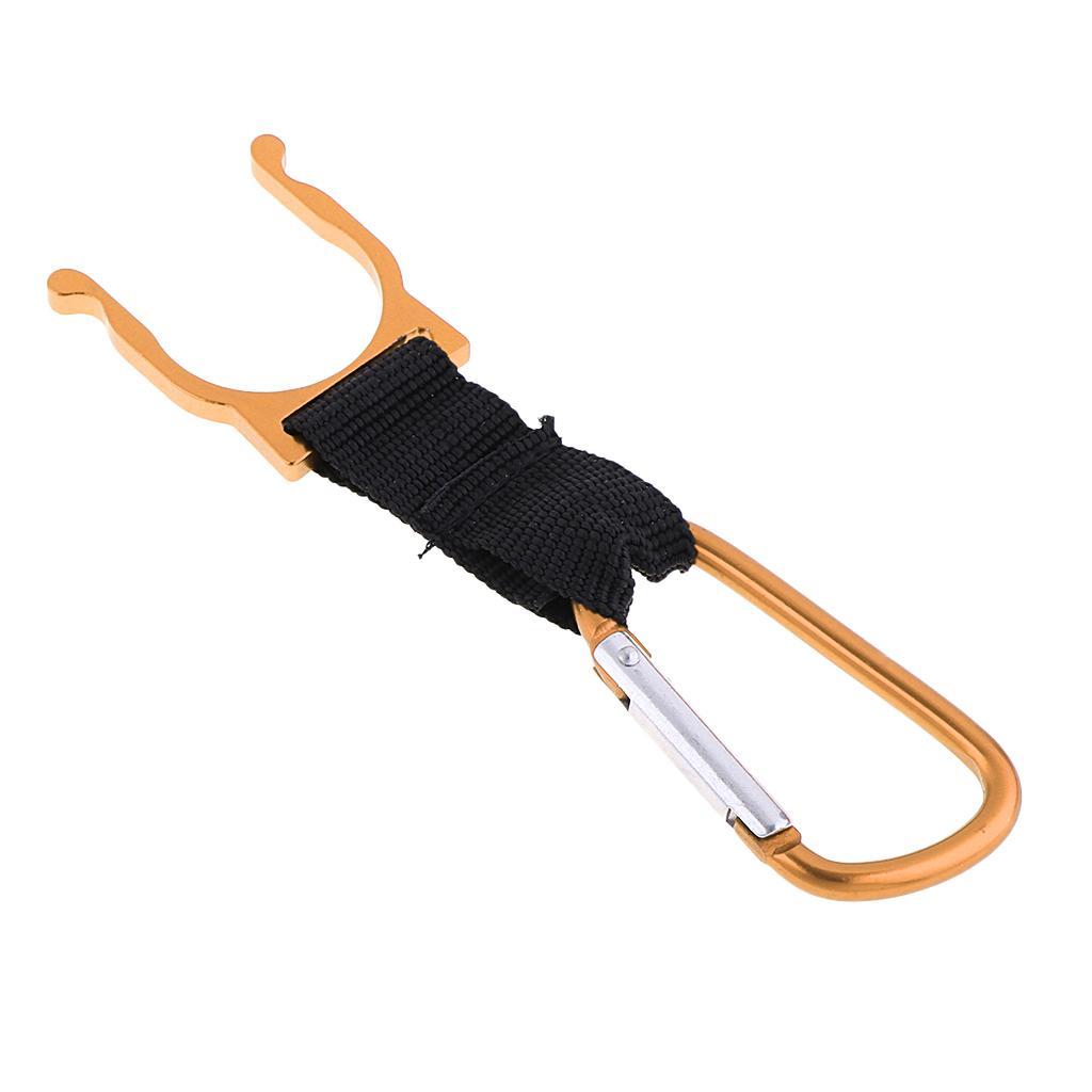 Mini Water Bottle Carabiner D Fast Hanging Buckle for Riding White