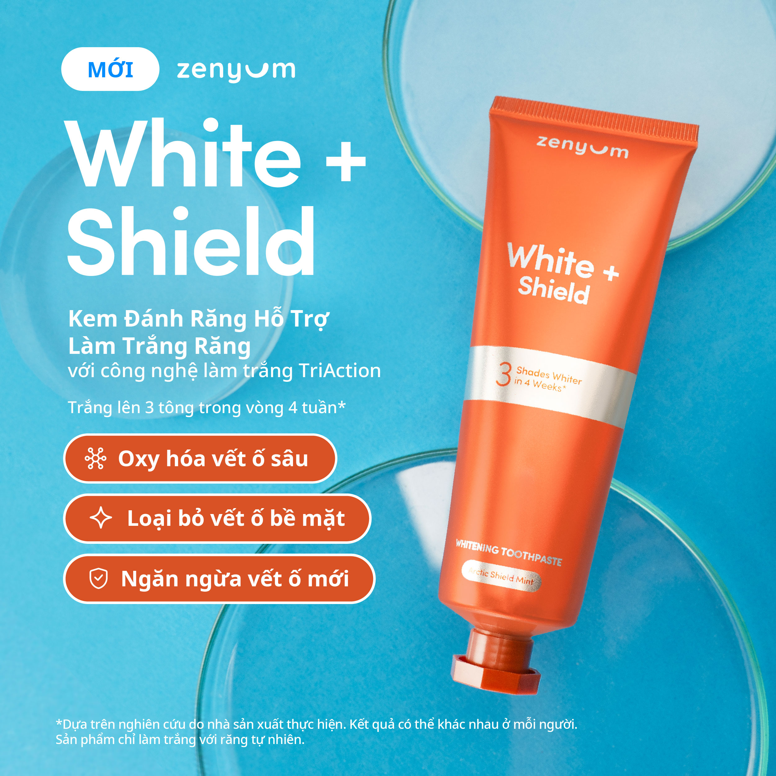 [MỚI] Kem Đánh Răng Hỗ Trợ Làm Trắng Răng Zenyum White + Shield Whitening 100g