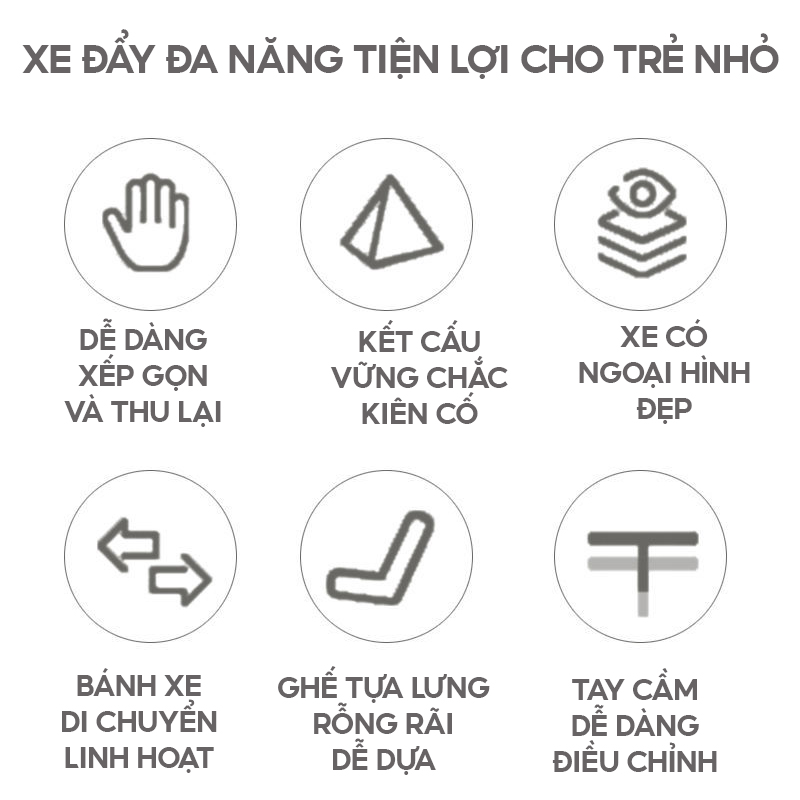 Xe Đẩy Em Bé Xe Gấp Gọn Tiện Lợi Khi Đi Du Lịch Và Ra Ngoài Trọng Lượng Siêu Nhẹ