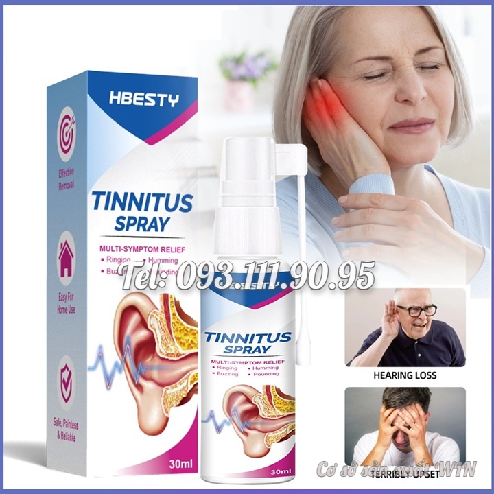 Chai xịt viêm tai, đau tai, chảy mủ, chảy dịch, ngứa tai, ù tai, nấm tai, nghe kém xuất xứ Singapore - Mã số 1106