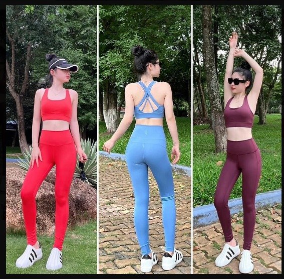Đồ Tập Gym Yoga Aerobic Kèm Mút Co Dãn 4 Chiều