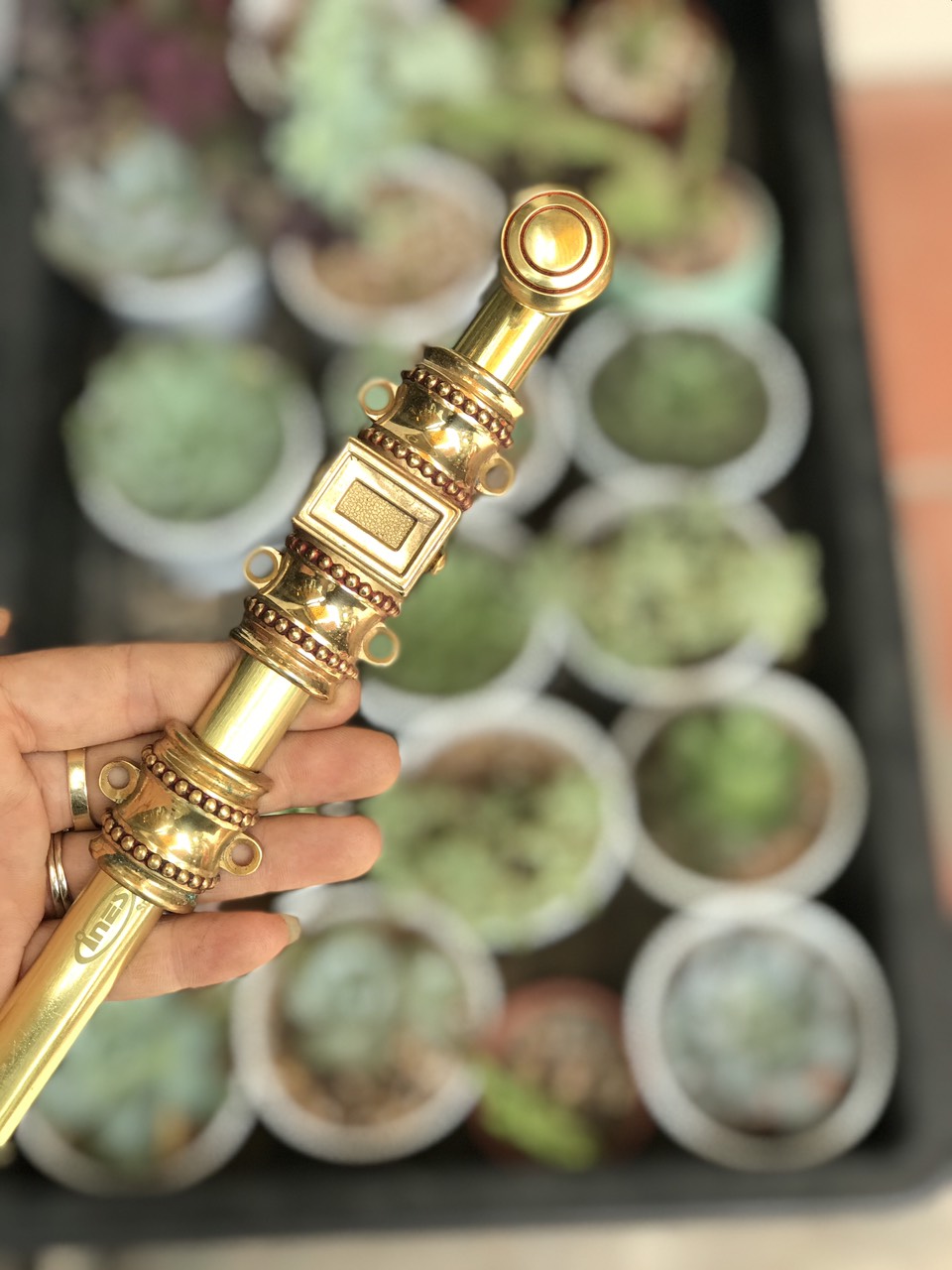Chốt cửa gỗ bằng đồng 100% 30cm - IN