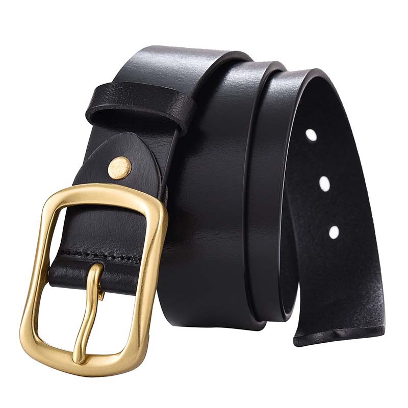 Thắt Lưng Da Nam, Dây Nịt Da Bò Cao Cấp Dành Cho Nam 3.8cm , 1 Lớp, Khóa Đồng