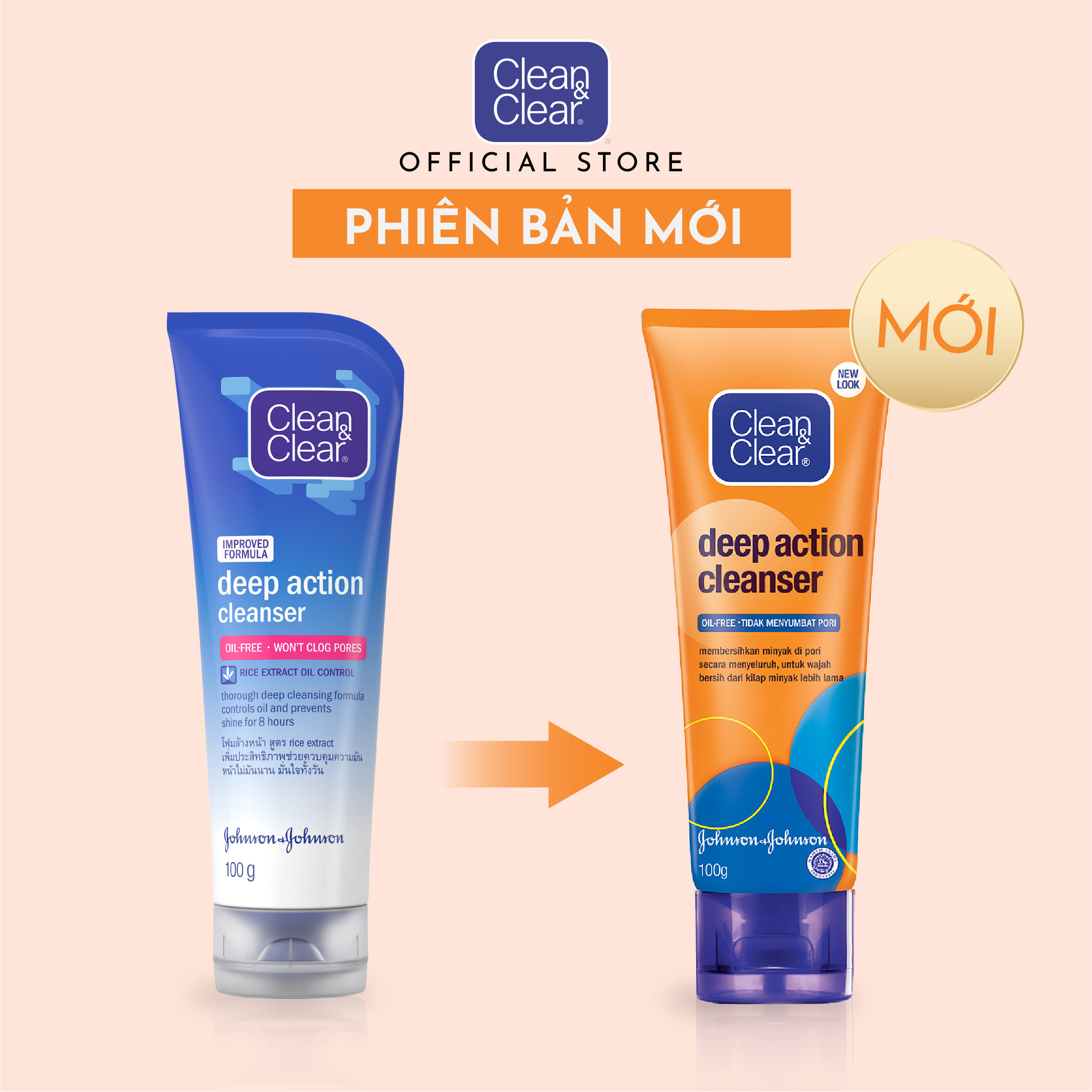 Sữa Rửa Mặt Clean&Clear Chống Nhờn Tác Dụng Sạch Sâu 100g