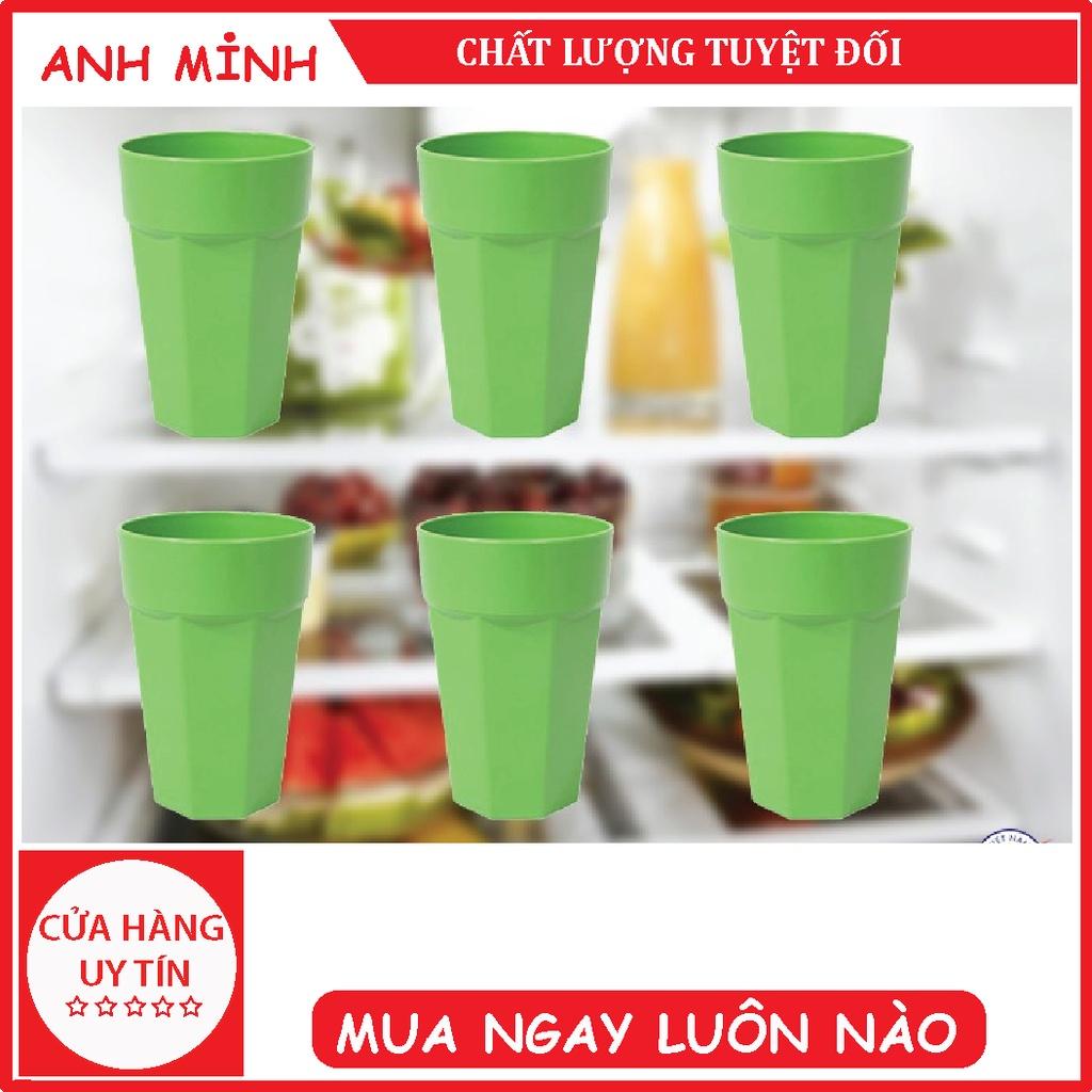 Ly Cốc Uống Nước - Ly nhựa uống nước 8 Cạnh 2874 - 1 Cốc Nhựa