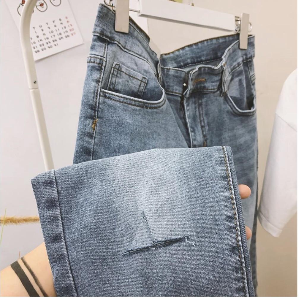 Được Kiểm Hàng TrướcQuần jeans rách gối mix rách gấuHÀNG SIÊU CẤP