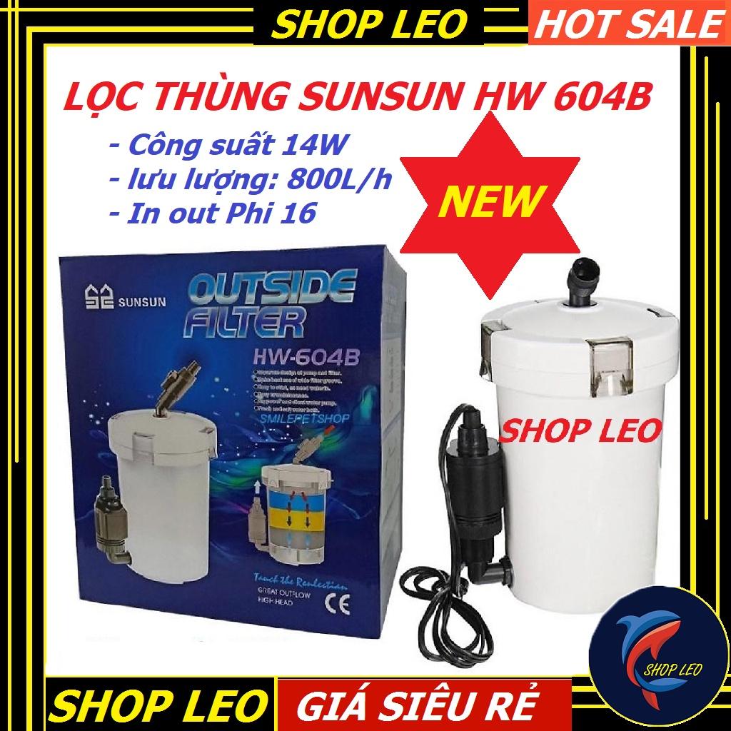 Lọc thùng SunSun HW 604B - máy lọc hồ thủy sinh - phụ kiện cá cảnh- thiết bị lọc cao cấp - shopleo