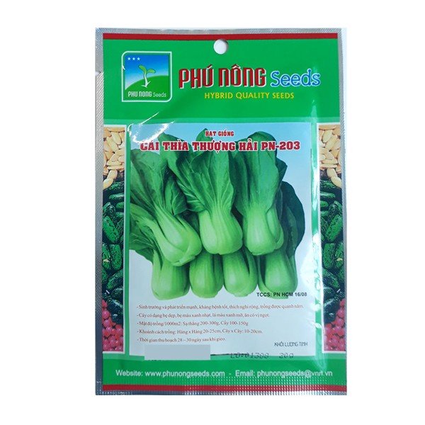 Hạt giống cải thìa Thượng Hải Phú Nông - gói 20gram