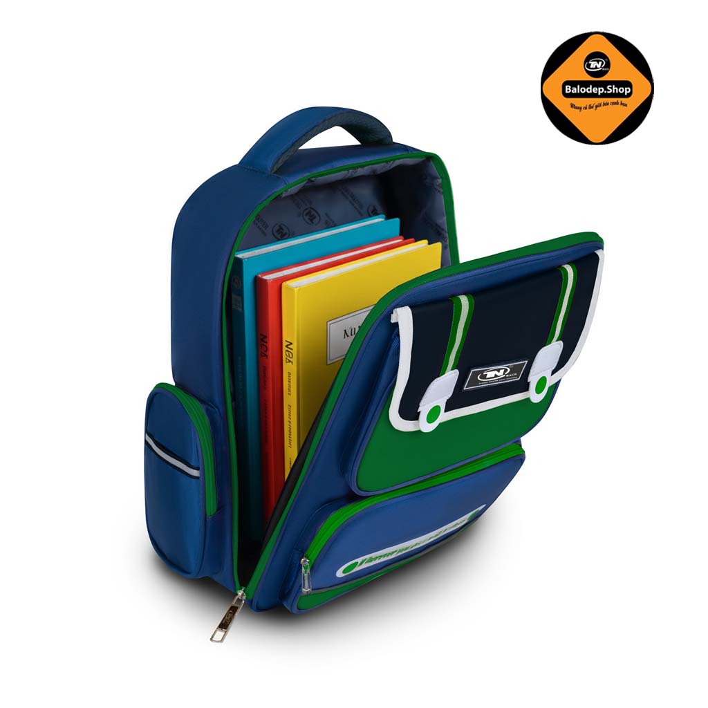 Balo Học Sinh Chống Gù TNBags Smart Green TN.B3111, Ngăn Mở 180 Độ, Thiết Kế Hiện Đại, Màu Xanh Năng Động!