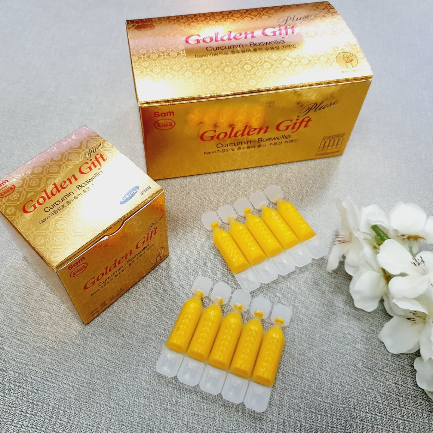 Tĩnh nghệ nano Curcumin Golden Gift Plus hộp 60 tuýp