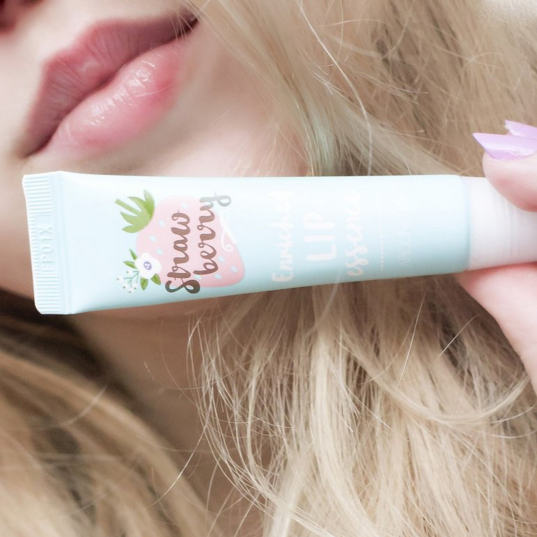 [Tặng móc khoá] Son dưỡng Around Me Lip Essence Hàn Quốc 8.7g (Hương dâu)