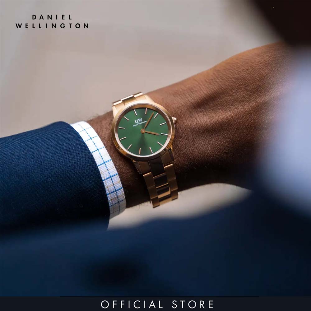 Đồng hồ Nam Daniel Wellington dây Kim loại - Iconic Emerald 36mm DW00100419