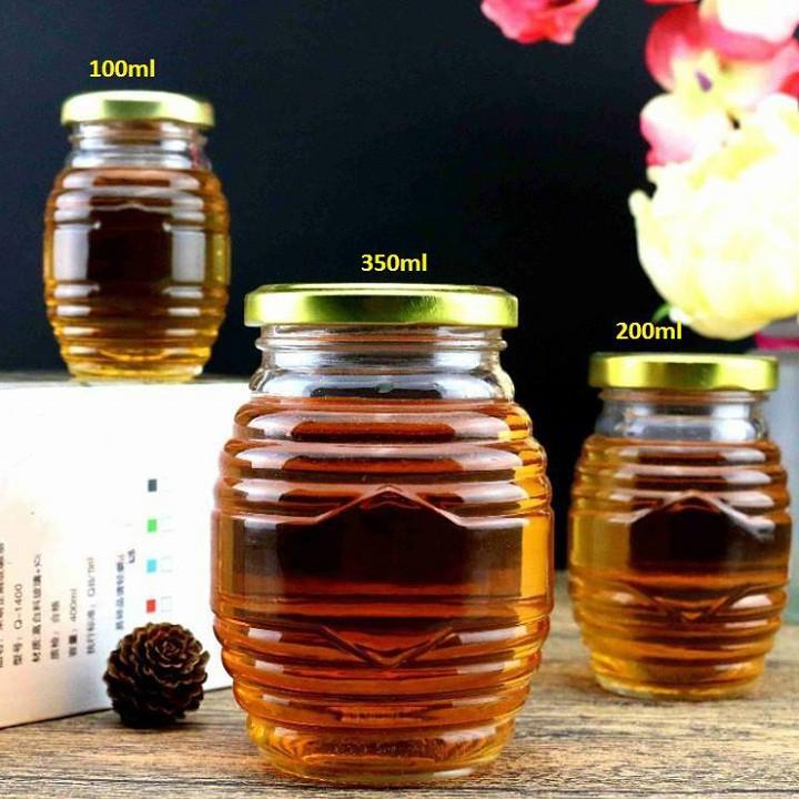 COMBO 5 HŨ THỦY TINH CON ONG NẮP THIẾC 100 ML