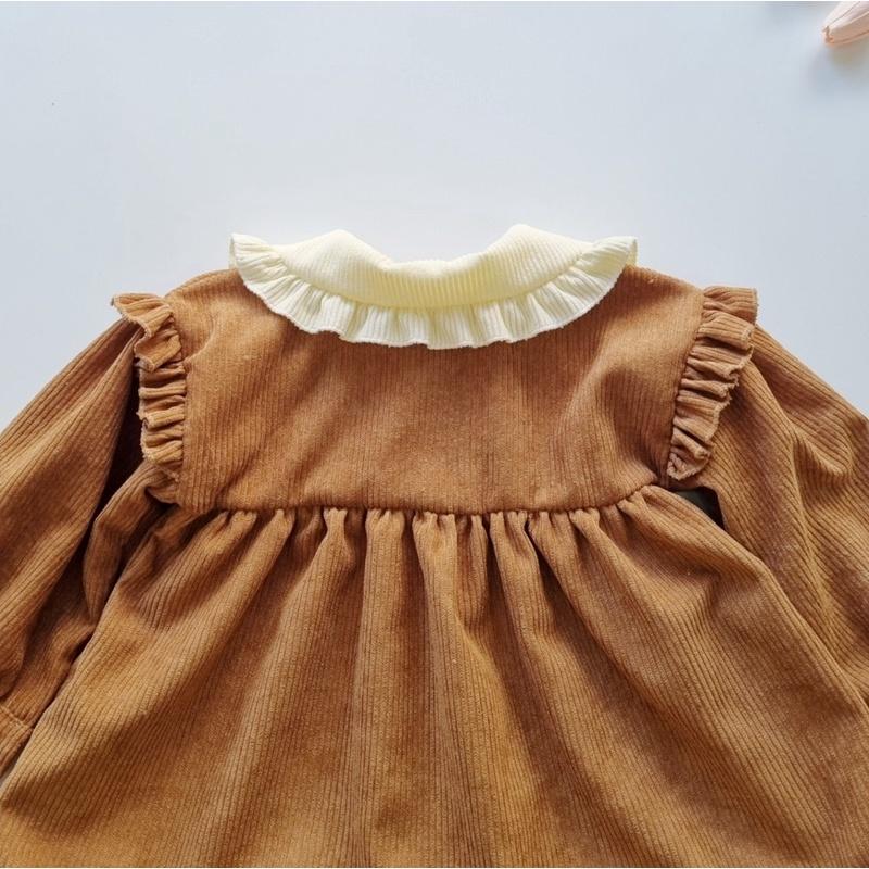Váy Nhung Tăm Sợi To Bé Gái 4 Đến 17kg Siêu Phẩm Mùa Thu