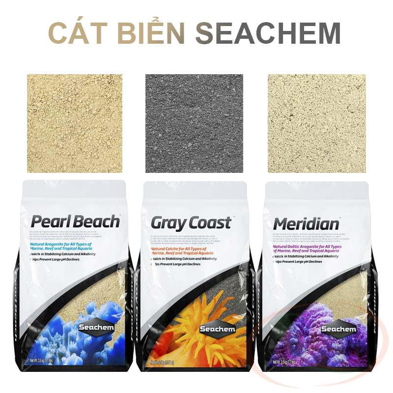 Cát biển Seachem Pearl Beach trải nền trang trí bể cá biển san hô nước mặn