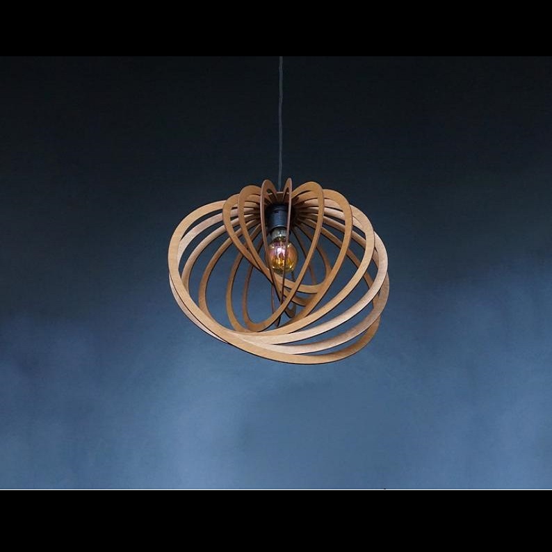 Đèn gỗ thả trần CAO CẤP hiện đại sang trọng 30x40cm chất liệu gỗ trang trí cho phòng khách nhà căn hộ decor nhà quán cafe