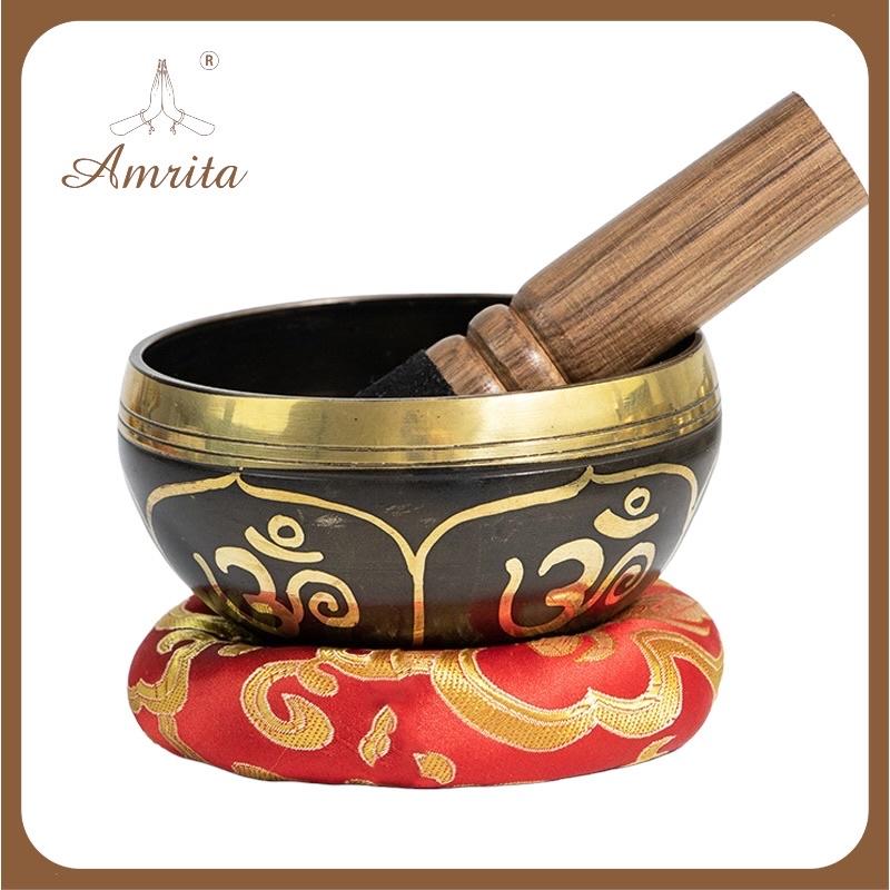 Chuông xoay Tây Tạng hoạ tiết cây trường sinh trường thọ Chuông xoay Tây Tạng (Nepal) - Singing Bowl - Chuông bát xoay