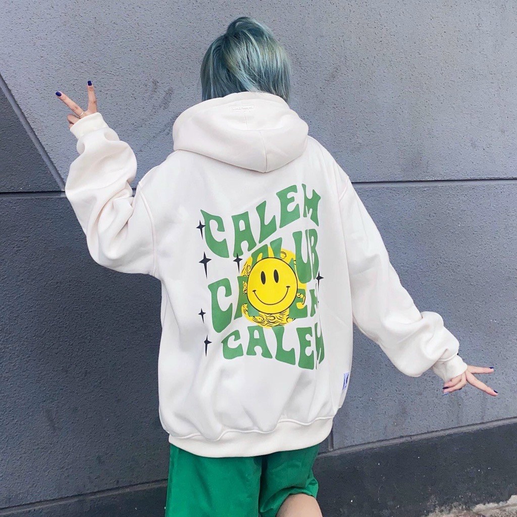 Áo Hoodie Zip SMILE Mặt Cười - Áo Khoác Nỉ Calem.Club Dây Kéo Chất Nỉ Cotton Form Rộng Unisex, áo khoác dây kéo chống nắng, Áo Hoodie Zip - Áo Khoác Nỉ Bông Unisex Nam Nữ in SMILE Hàn Quốc HOT TREND Ulzzang