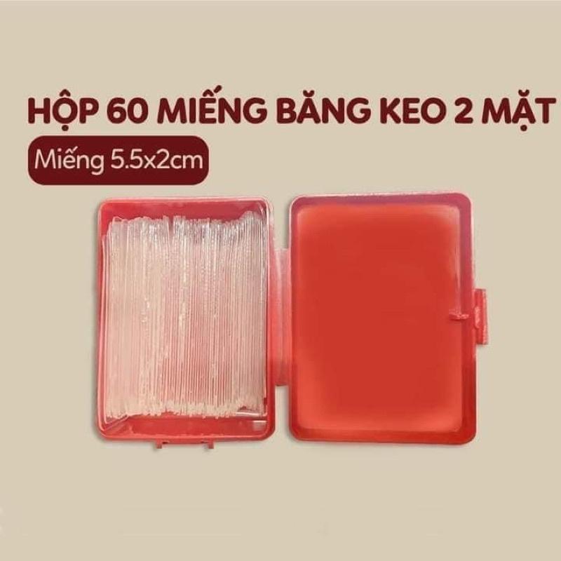 Hộp 60 miếng dán 2 mặt siêu dính, cực chắc