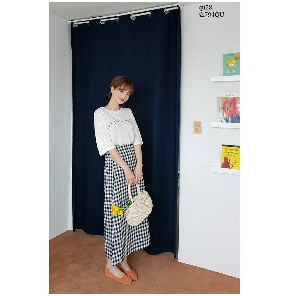 SK709 CHÂN VÁY MAXI KẺ