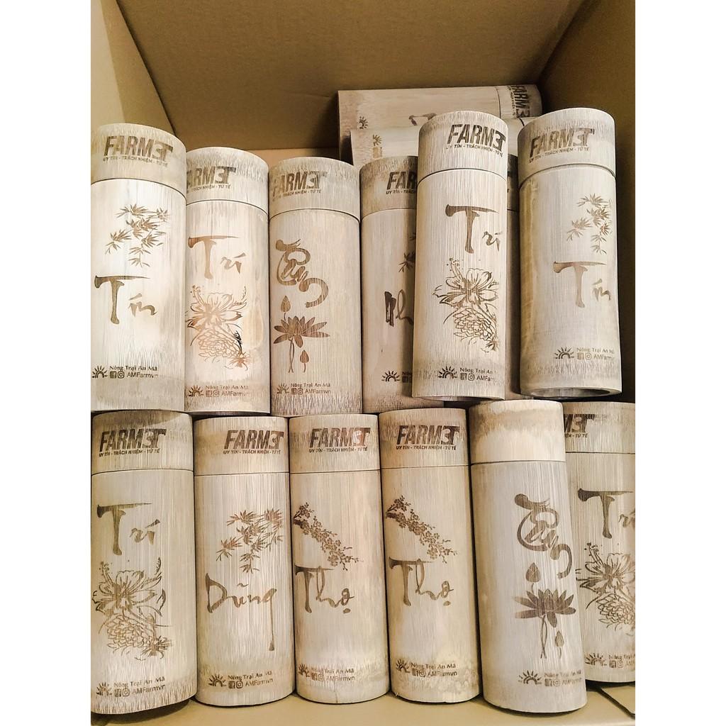 Bình đựng trà bằng tre