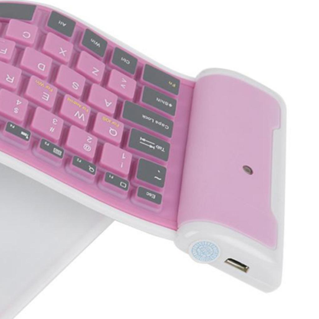 Wireless Keyboard Portable Flexible Anti-oil Dust- for Notebook Desktop