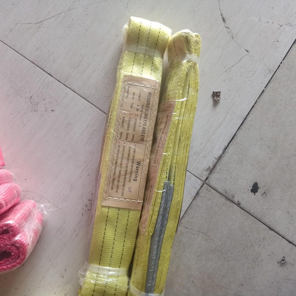 Dây Cáp Vải Cẩu Hàng Bản Dẹp 3 Tấn 3 Mét
