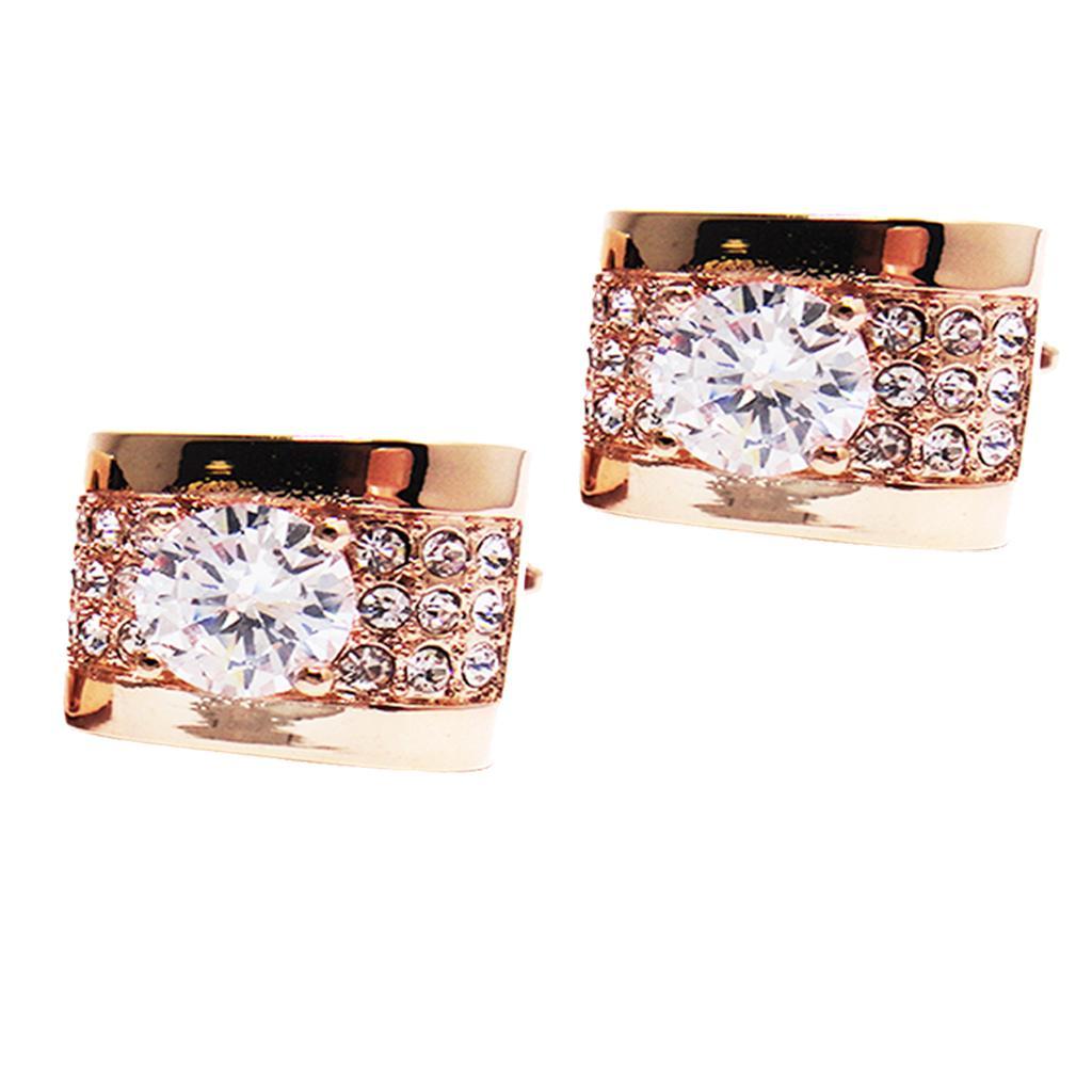 Stunning Cufflink Blanks Fashion Rectangle Mens Cuff Links As Described Gold
