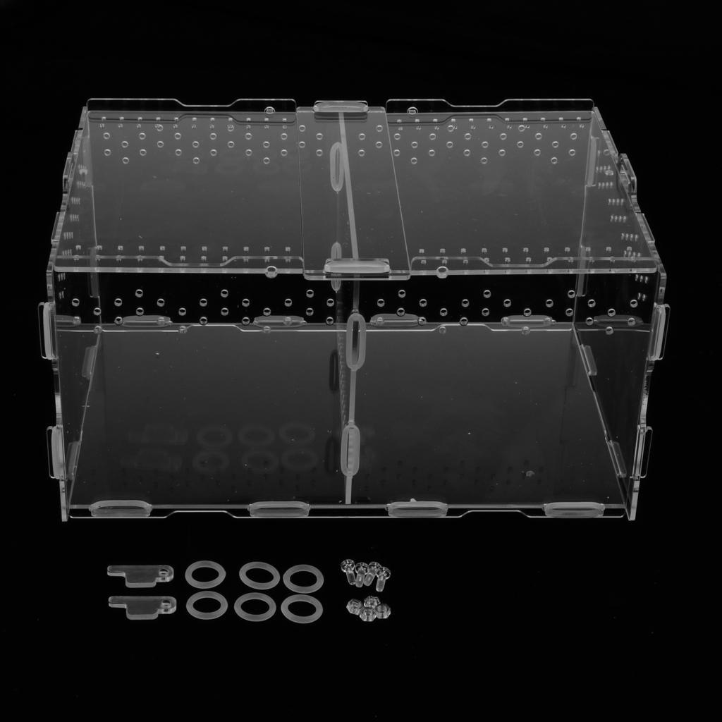 Acrylic Feeding Container Breeding Box An Room for Reptile