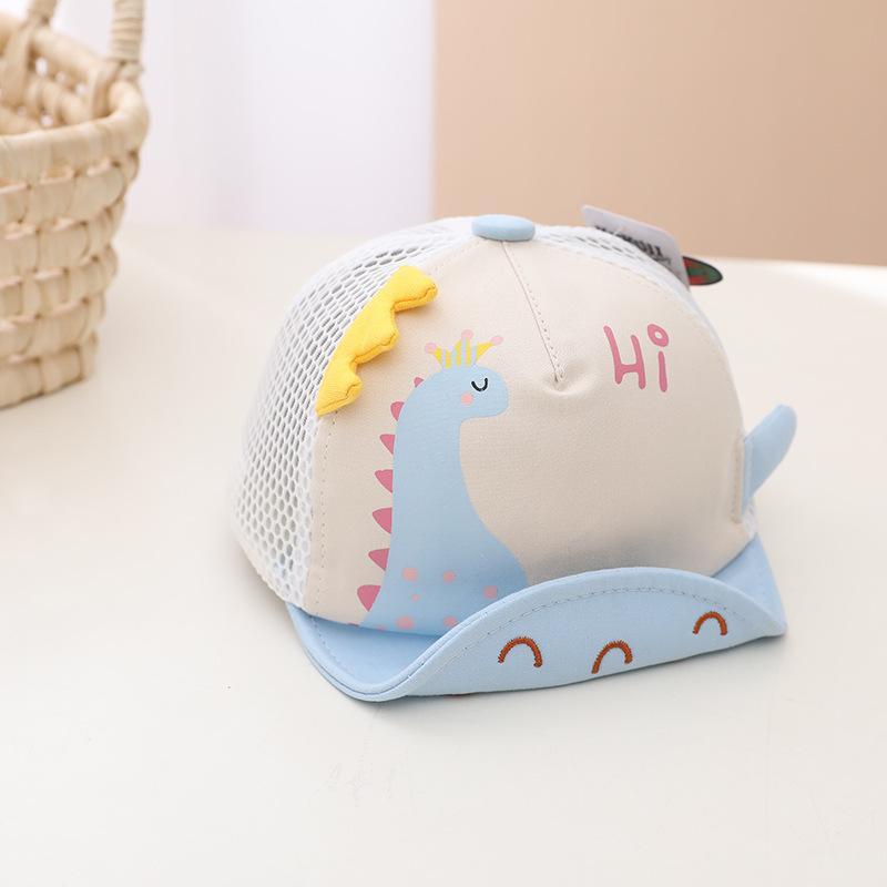 Mũ lưỡi trai họa tiết khủng long hoạt hình dễ thương cho bé từ 0-2 tuổi