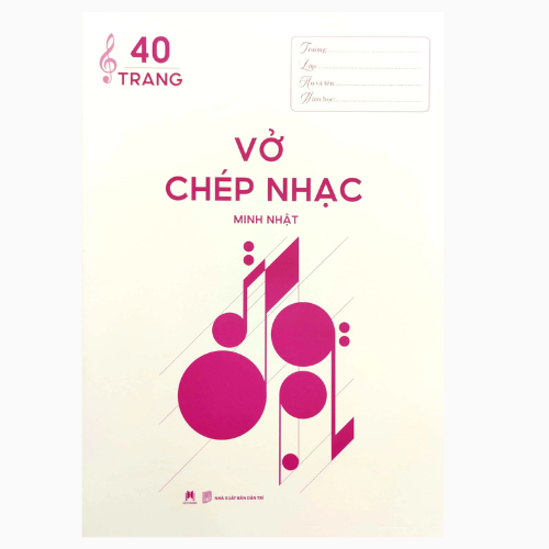 Vở Chép Nhạc 40 Trang (20.5*29.5)  (Huy Hoàng)