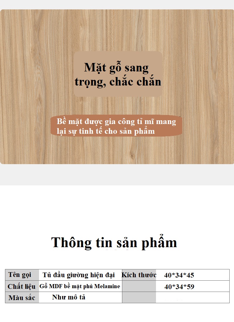 Tủ Đầu Giường Hiện Đại Lắp Ráp Mã NF18 - Nội Thất Thông Minh Đem đến Sự Sang Trọng Và Vẻ Đẹp Tinh Tế Cho Phòng Ngủ