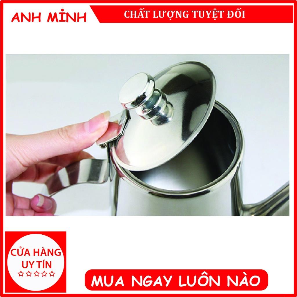Bình Inox có vòi rót - Ấm đựng trà pha cà phê 2 lít - Dụng cụ gia đình Anh Minh