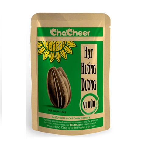Combo 3 Gói Hạt Hướng Dương CHACHEER Vị Dừa 130g