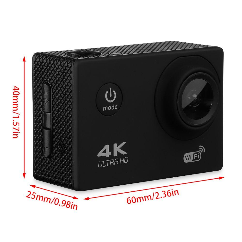 Máy ảnh thể thao Mini Gener Coshater Coshwater Camera thông minh Ultra 4K 1080p Camera Camera máy quay phim hành động Ultra 4K 1080p