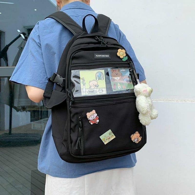 Balo Đi Học Uzllang Ngăn Trong Chưng Đồ