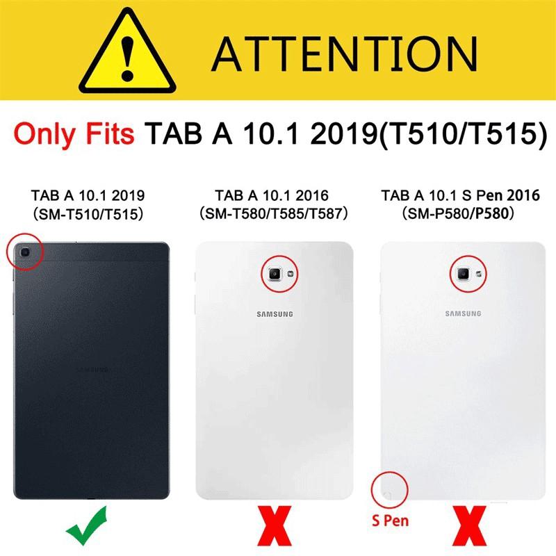 Bao da máy tính bảng PU kiểu nắp lật cho Samsung TAB A 10.1 2019 T510/T515