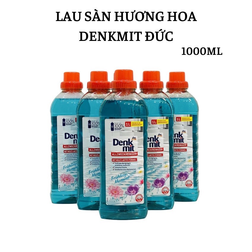 Nước lau sàn gạch hương hoa Denkmit - chai 1lit - hàng Đức