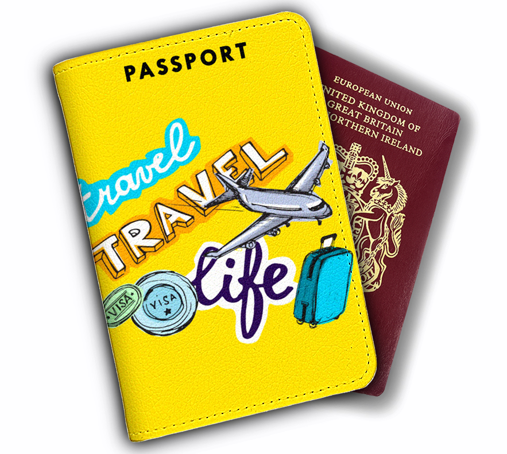 Ví Đựng Passport Du Lịch LIFE TRAVEL Sắc Màu Nghệ Thuật - Bao Da Hộ Chiếu STormbreaker Màu Sắc Năng Động Tươi Trẻ - Kiểu Dáng Tiện Lợi - Hình Ảnh Sắc Nét - Passport Cover Holder - LT079