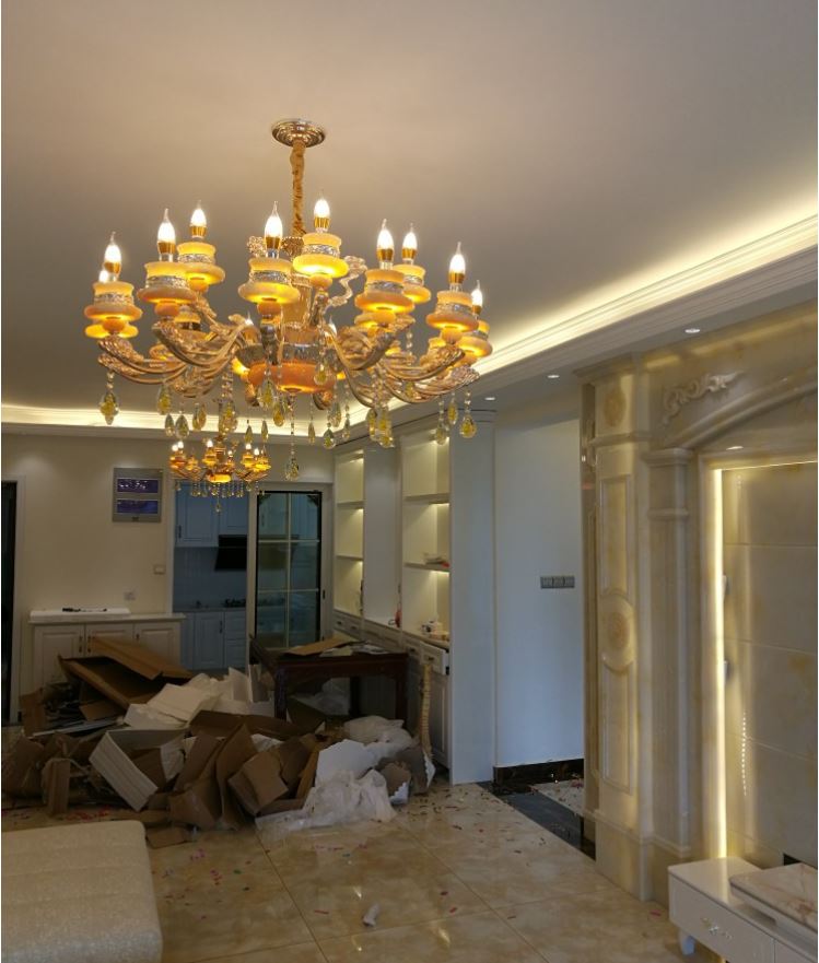 Đèn chùm SOSA phong cách hiện đại loại 15 tay trang trí nhà cửa sang trọng - kèm bóng LED [ẢNH THẬT 100%].